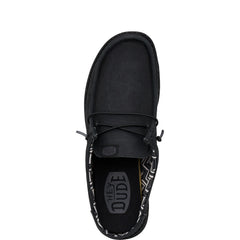 Wally Slip Stretch Canvas - Black/Black