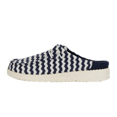 Wendy Slip Terry Stripe - Navy Blazer/Egret