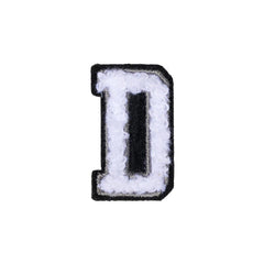 Letter D Patch - D Black/White