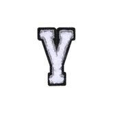 Letter Y Patch - Y Black/White