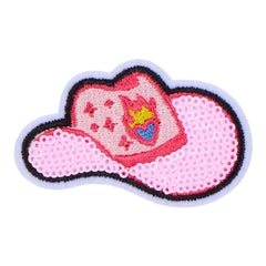 Pink Cowboy Hat Patch - Cowboy Hat Pink/Multi