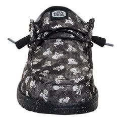 Wally Funk Skull Print - Black/Black Oyster