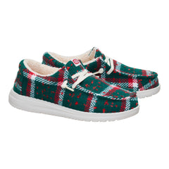 Wally Youth Confetti Plaid Cozy - Red/Green/Multi