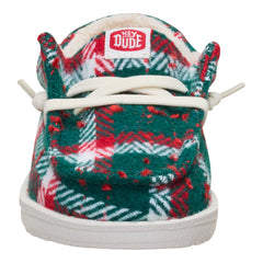 Wally Toddler Confetti Plaid Cozy - Red/Green/Multi