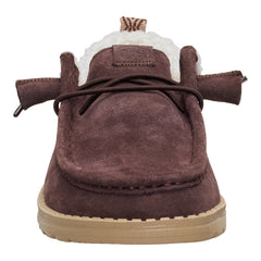 Wendy Suede Shearling - Dark Brown