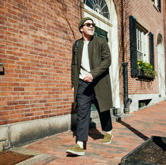 Wally Comf Suede - Dark Olive/Stone Grey