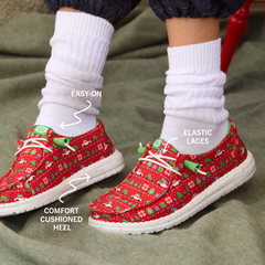 Wendy Holiday Sweater - Red/Green