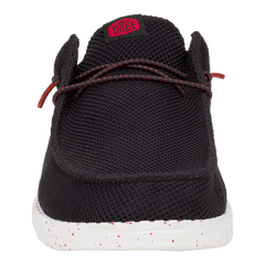 Wally Slip Varsity - Black/Red