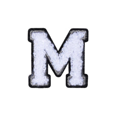 Letter M Patch - M Black/White