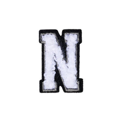 Letter N Patch - N Black/White