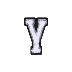 Letter Y Patch - Y Black/White
