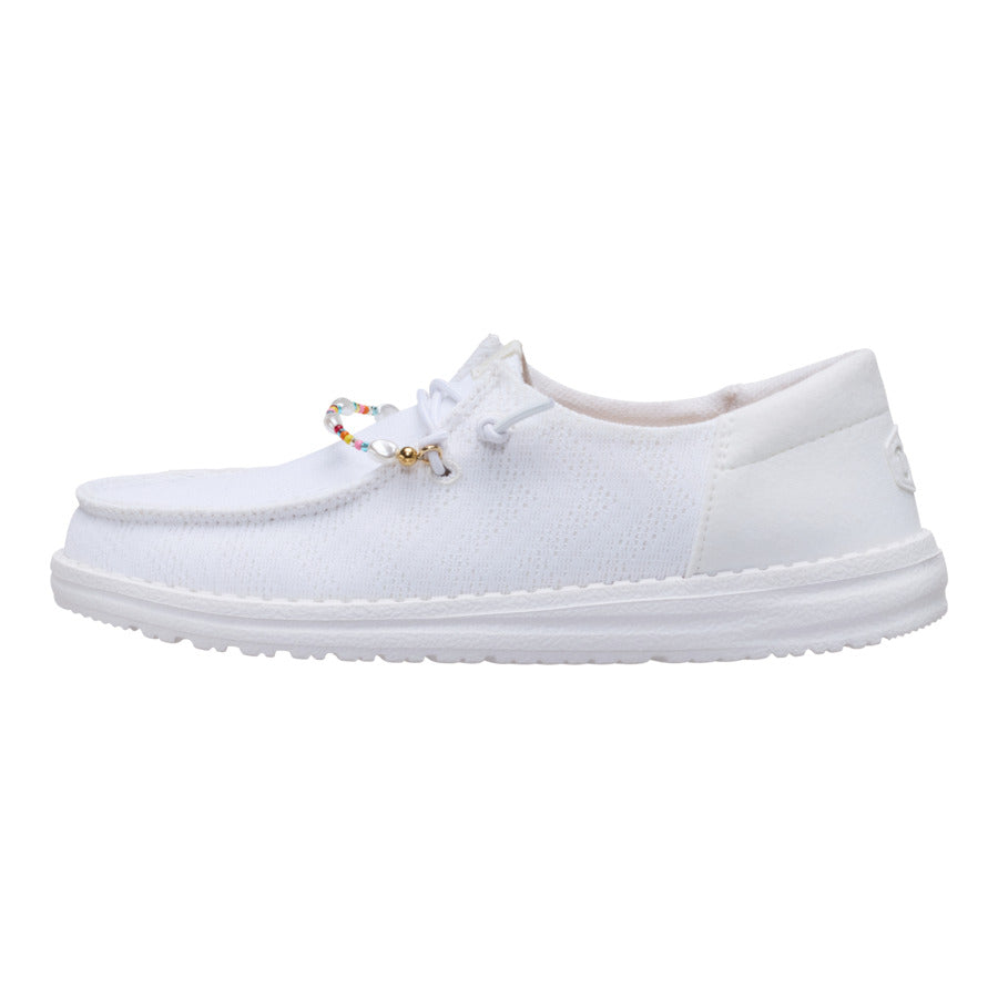 Wendy Funk Mesh Shoelry - White