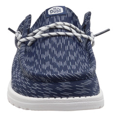 Wally Slip Jersey Jacquard - Navy Blazer/White