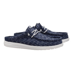 Wally Slip Jersey Jacquard - Navy Blazer/White