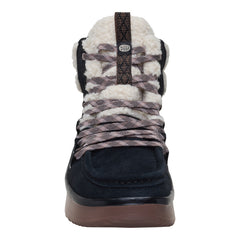 Wendy Peak Apres Suede Cozy Stitch - Black/Tan