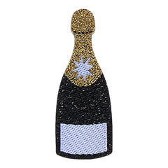 Champagne Bottle Patch - Champagne Multi
