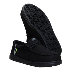Wally Work Comp Toe Wide - Black/Black