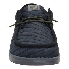 Wally Washed Quilt - Black/Grey