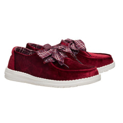 Wendy Holiday Bow - Burgundy