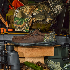 Wally Funk Realtree Edge Suede - Mole Brown/Camo